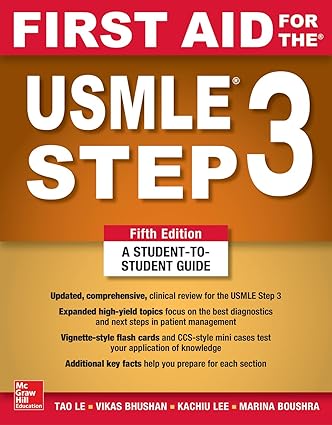 First Aid for the USMLE Step 3 5th Edition