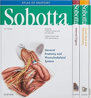 Sobotta Atlas of Anatomy 16th Ed Musculoskeletal System Internal Organs Head Neck and Neuroanatomy 3 Vol Set