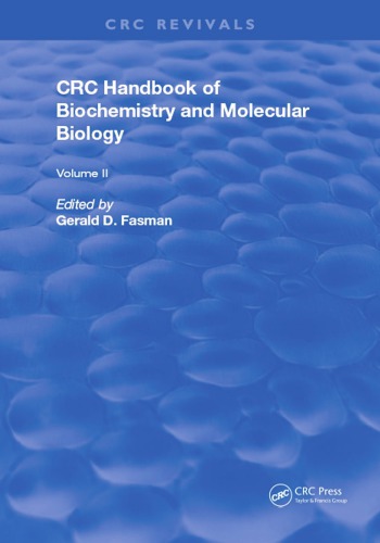 CRC Handbook of Biochemistry and Molecular Biology Proteins Volume II