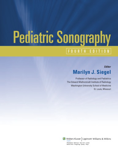 Pediatric Sonography 4th Edition