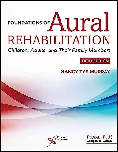 Foundations of Aural Rehabilitation Children Adults and their Family Members