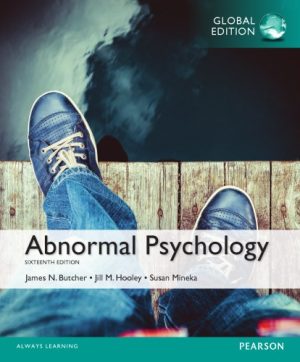 Abnormal Psychology 16th Ed