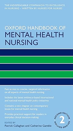 Oxford Handbook of Mental Health Nursing